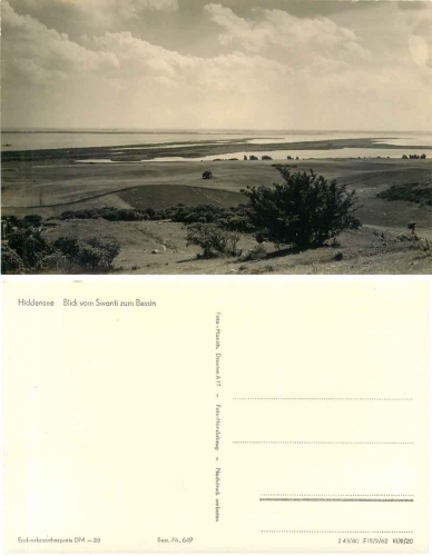 18565 Hiddensee view from Swanti to Bessin * 1962 Hanich0649