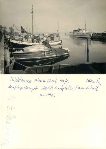 18565 Hiddensee Neuendorf Hafen Druckvorlage 1965