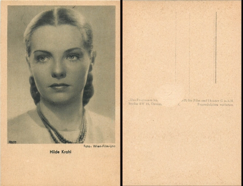 Hilde Krahl, Ross, Foto: Wien-Film-Ufa