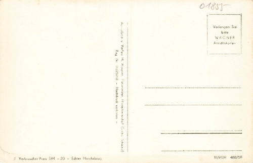 01855 Hinterhermsdorf Sächsische Schweiz * 1958