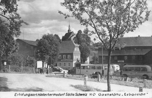 01855 Hinterhermsdorf Saxon Switzerland Erbgericht Inn o 1956