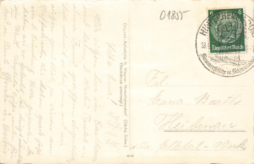 01855 Hinterhermsdorf Saxon Switzerland o 1939
