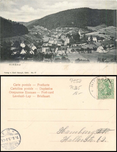 Hirsau Calw  o 14.08.1905