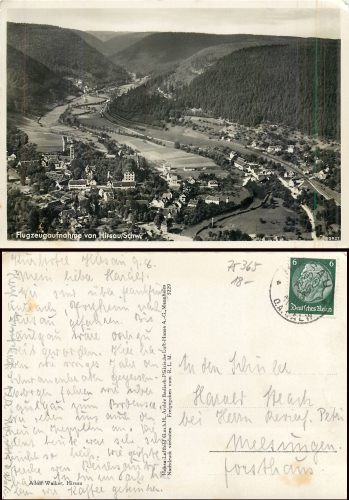 Hirsau Schwarzwald Flugzeugaufnahme o 10.8.1938