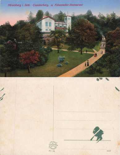 Hirschberg Riesengebirge Schlesien Felsenkeller Restaurant Jelenia Gora * um 1920