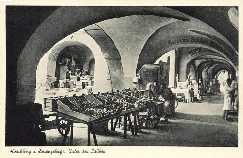 Hirschberg unter den Lauben Riesengebirge Schlesien Jelenia Gora * 1941