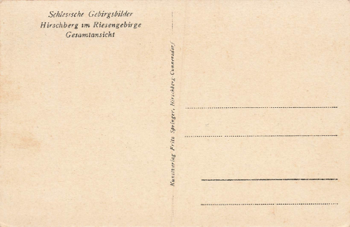Hirschberg Riesengebirge Schlesien Jelenia Gora * um 1920