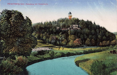 Hirschberg Kaiserturm Riesengebirge Schlesien Jelenia Gora * um 1910