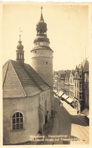 Hirschberg Schildauer Strasse Riesengebirge Silesia Jelenia Gora Field Post 1941