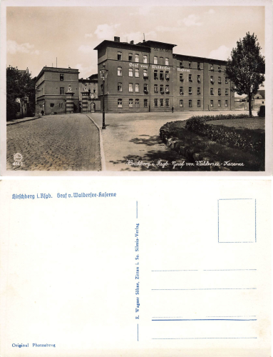 Hirschberg Schlesien Graf von Waldersee Kaserne  Jelenia Gora * um 1935