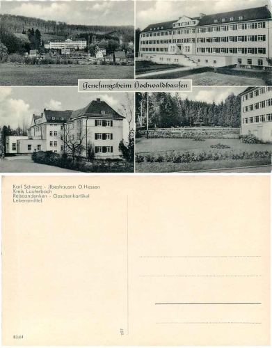 36355 Hochwaldhausen convalescent home Multi-image card *1961