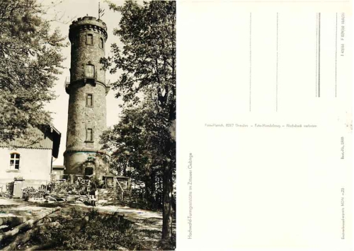 02797 Hochwald Turm Gaststätte Zittauer Gebirge *1966 Hanich1885