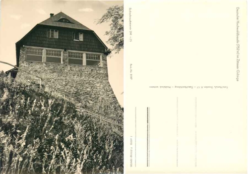 02797 German Hochwaldbaude Zittau Mountains *1965 Hanich1887