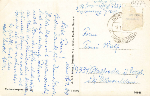 01774 Hoeckendorf Klingenberg o 1966