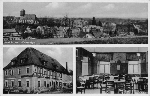 01774 Hoeckendorf Klingenberg Gasthof zum Erbgericht Fritz Oppelt o 1944