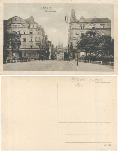 95028 Hof Saale Woerthstrasse * ca. 1920