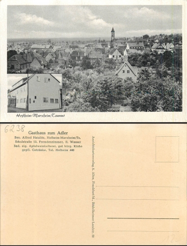 Hofheim Marxheim Taunus Gasthaus Adler * ca. 1950