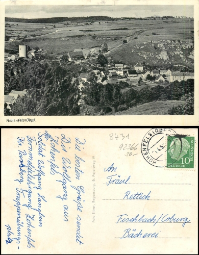 Hohenfels Oberpfalz o 26.4.1958