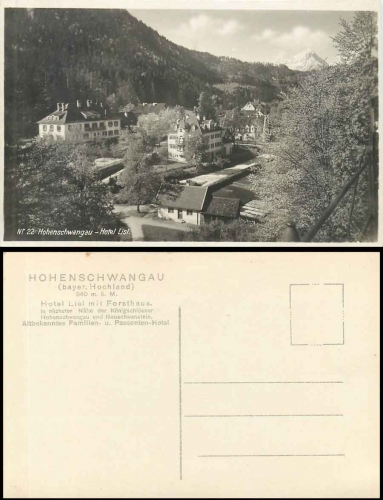87645 Hohenschwangau Hotel Lisl * ca. 1930