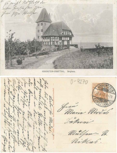 09337 Hohenstein-Ernstthal, Berghaus, o 18.6.1917