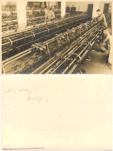 Hohenstein-Ernstthal weaving knitting machine repair large photo 17.5 x 12.5 cm around 1950
