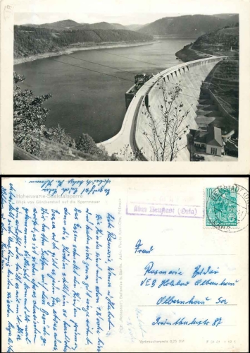 07338 Hohenwarte Dam o 19.7.1961