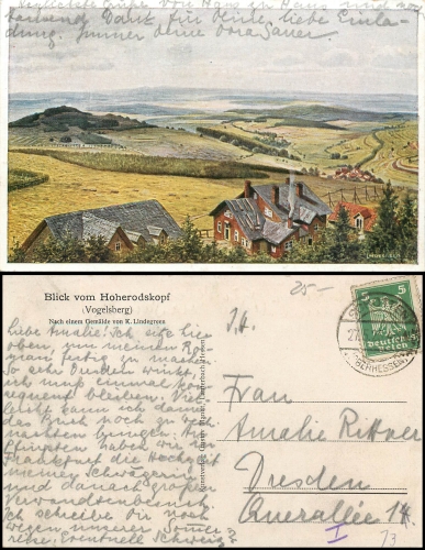 Hoherodskopf sig. K. Lindegreen Mandt-Verlag o 27.5.1925