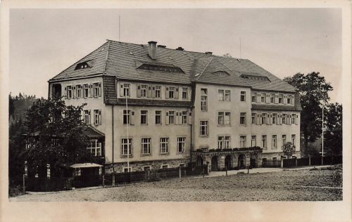 01848 Hohnstein Sächsische Schweiz FDGB Ferienheim Haus Sachsen * um 1950