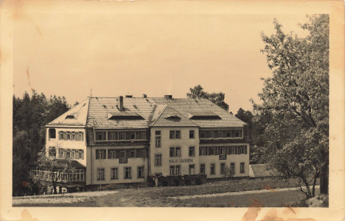 01848 Hohnstein Sächsische Schweiz FDGB Ferienheim Haus Sachsen 1956