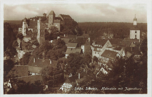 01848 Hohnstein Sächsische Schweiz Jugendburg * um 1930