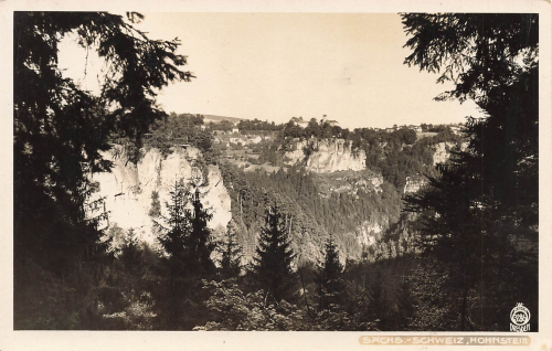 01848 Hohnstein Sächsische Schweiz * um 1930 Hahn-Foto3286