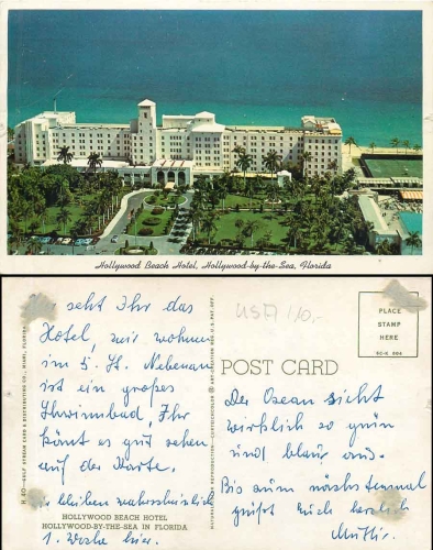 Hollywood-by-the-Sea Florida Hollywood Beach *ca. 1960