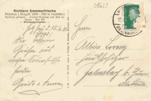 Holzhau Erzgebirge Richters Sommerfrische o 1931