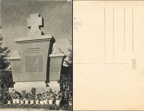 Hopfmannsfeld war memorial * around 1920