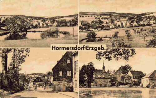 Hormersdorf Zwönitz im Erzgebirge Mehrbildkarte o 1960