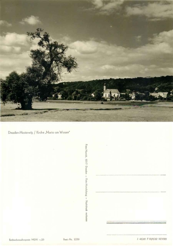 Hosterwitz Dresden Kirche "Maria am Wasser" *1968 Hanich1253