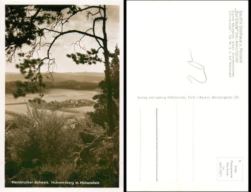 Hubmersberg Pomelsbrunn m. Hohenstein *ca. 1940