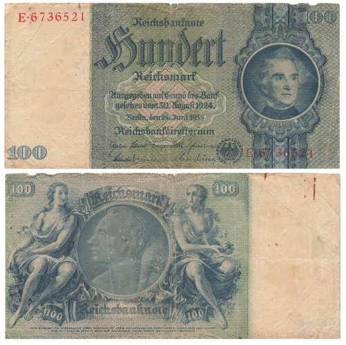 Hundert Reichsmark 24. Juni 1933 RO176c  DEU-211c