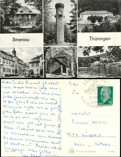 Ilmenau Mehrbildkarte o 29.8.1969
