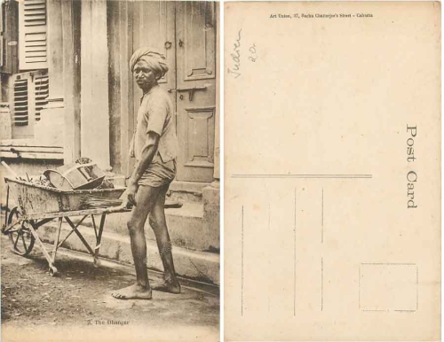 Indien Dhangar Straßenkehrer * ca. 1920