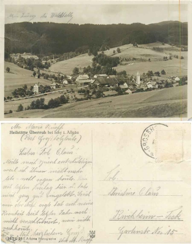 88316 Isny Allgaeu Heilstaette Ueberruh o ca. 1930
