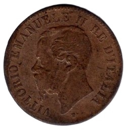 Italien 2 Centesimi 1862 N Vittorio Emanuele II