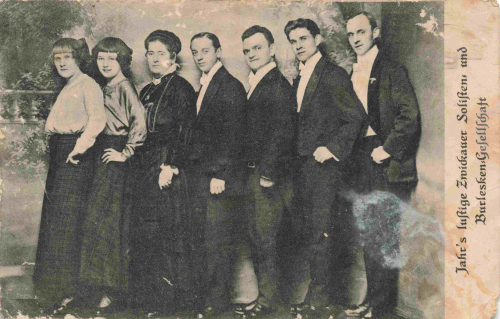 Jahrs lustige Zwickauer Solisten und Burlesken Gesellschaft * um 1910