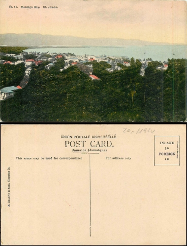 Jamaica St. James Montego Bay *ca. 1920