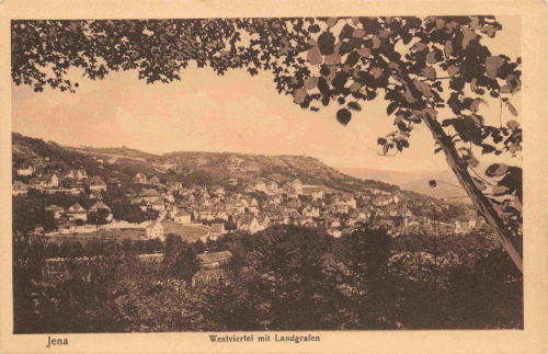Jena Westviertel mit Landgrafen * um 1920