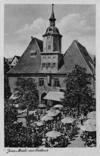 Jena Markt und Rathaus * 1955