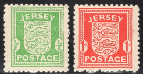 Jersey 1-2 * ungebraucht mit Falz britische Kanalinseln unter deutscher Besatzung