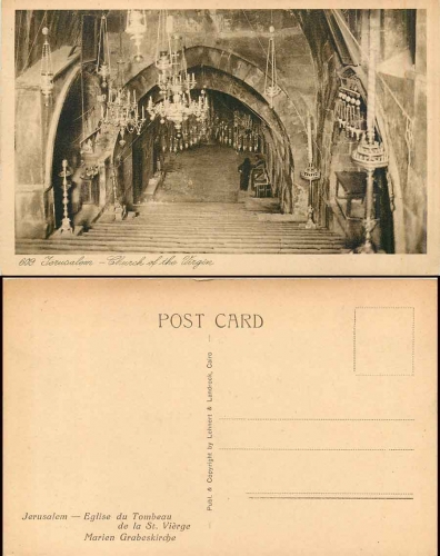 Jerusalem Marien Church of the Holy Sepulcher * approx. 1930