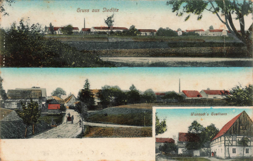 01909 Jiedlitz Oberlausitz Burkau Gasthaus Wannack o 1916