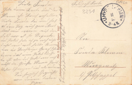 01909 Jiedlitz Oberlausitz Burkau Gasthaus Wannack o 1916